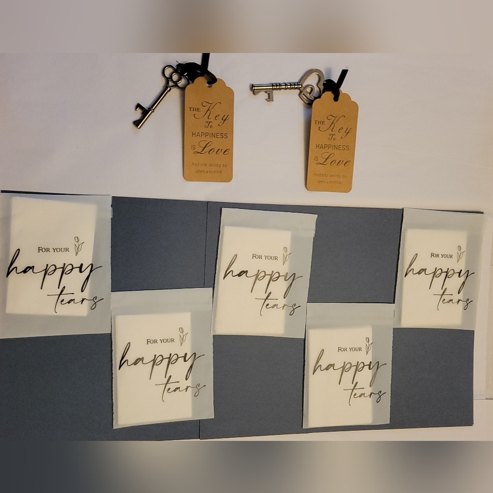 Wedding Supplies Key and Tissue Set